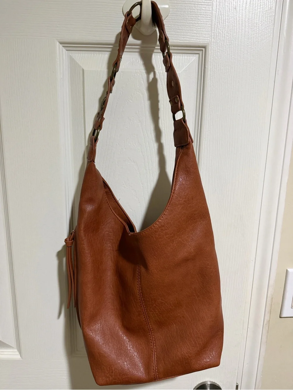 Antik Kraft Classic Brown Leather Hobo Shoulder Bag